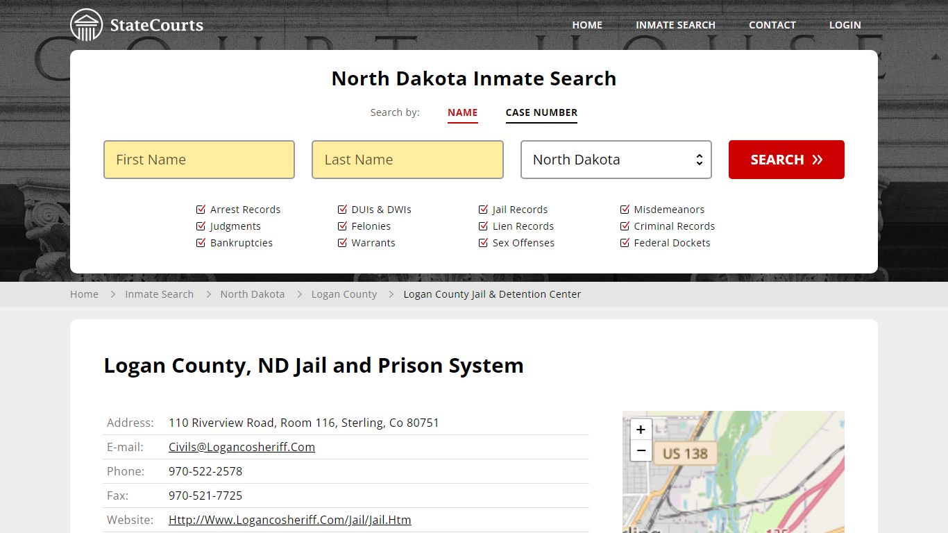 Logan County Jail & Detention Center Inmate Records Search, North ...